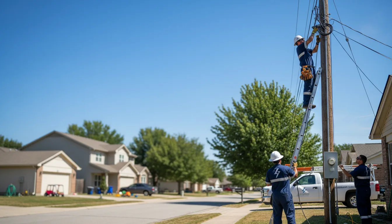 Residential electrician providing installation services in Maringouin, LA